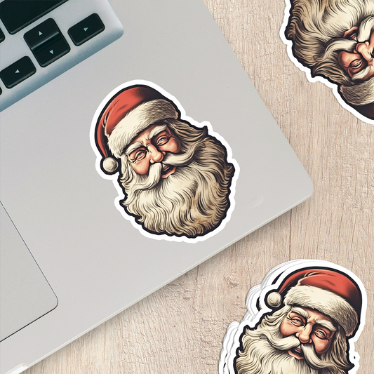 Santa Claus Vinyl Sticker - Bring the Magic of Christmas Anywhere