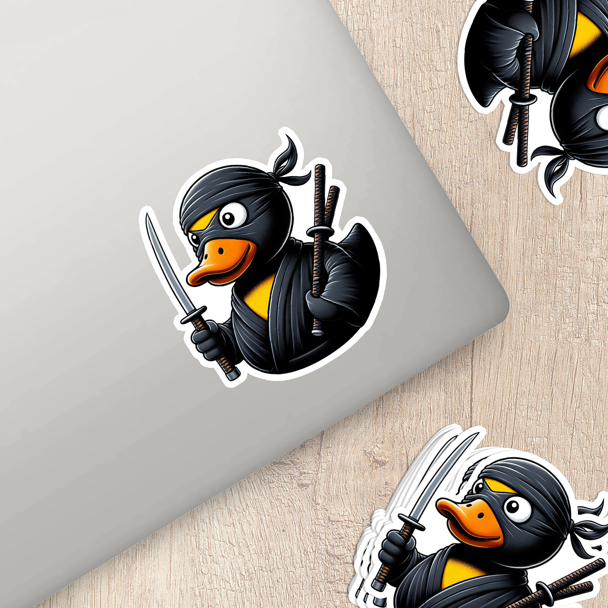 Ninja Rubber Duck Vinyl Sticker