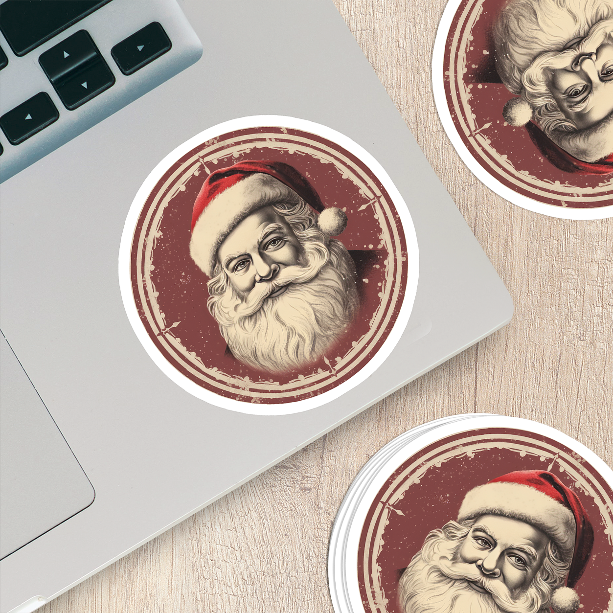 Santa Claus Vinyl Sticker - Bring the Magic of Christmas Anywhere