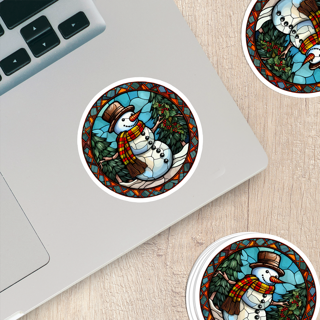 Snowman Vinyl Sticker - Add a Frosty Friend to Your Life