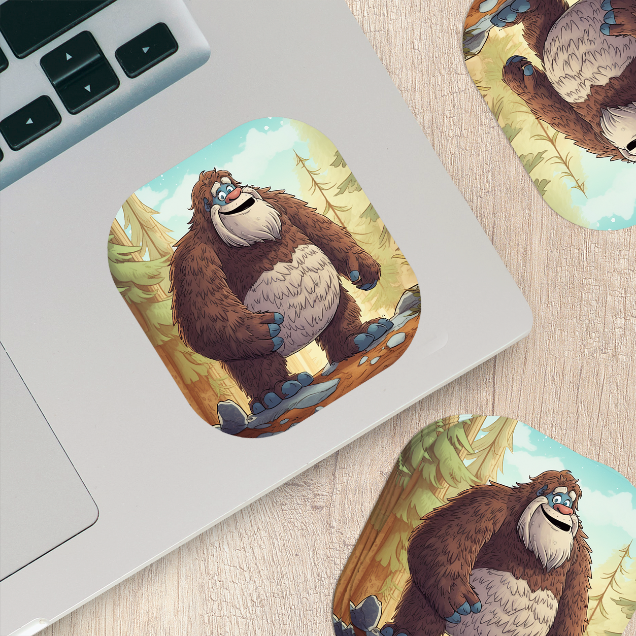 Adorable Bigfoot Vinyl Sticker - Add a Touch of Cryptid Charm!