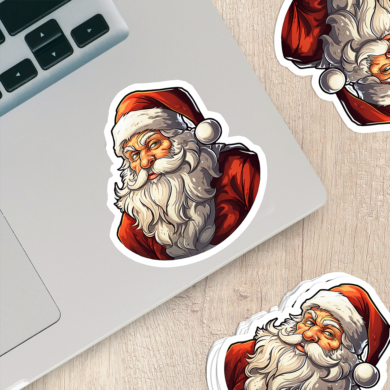 Santa Claus Vinyl Sticker - Bring the Magic of Christmas Anywhere