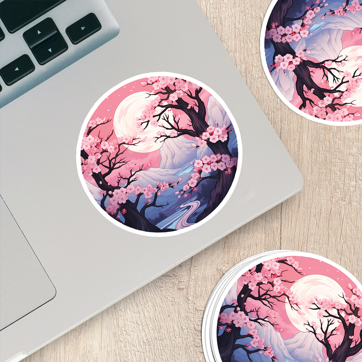 Cherry Blossom Vinyl Sticker - Embrace Nature's Beauty Anywhere You Go!