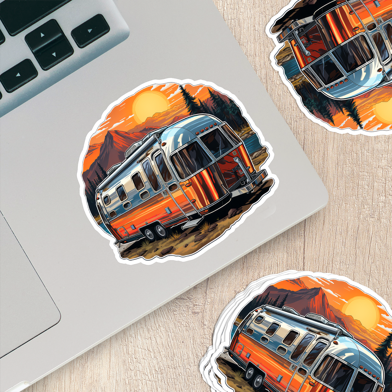 Airstream Trailer Vinyl Sticker - Wanderlust on Wheels