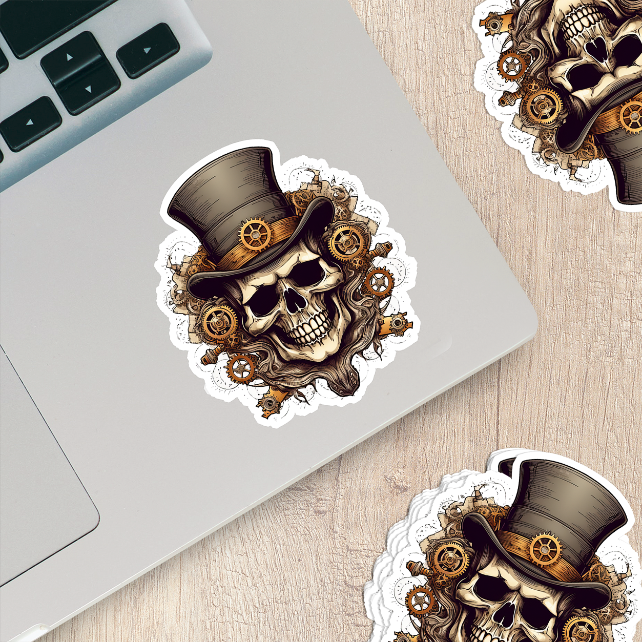 Skull Vinyl Sticker - A Bold Statement of Intrigue