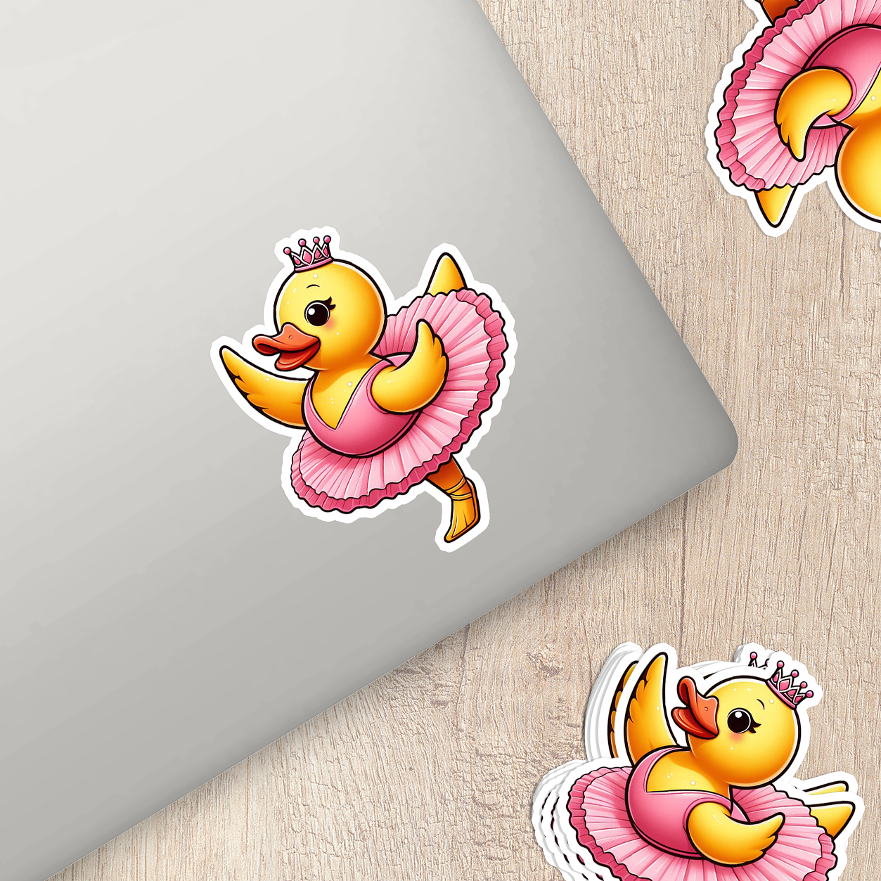 Ballerina Rubber Duck Vinyl Sticker