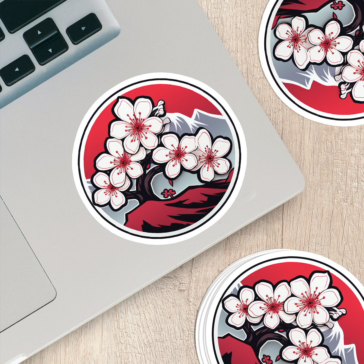 Cherry Blossom Vinyl Sticker - Embrace Nature's Beauty Anywhere You Go!