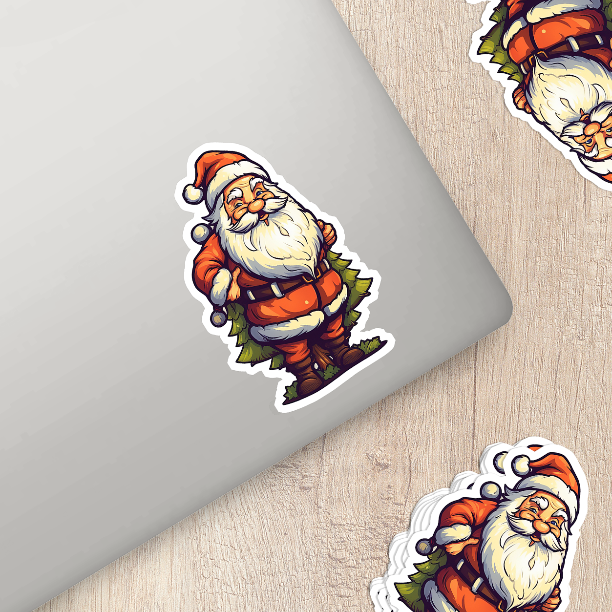 Santa Claus Vinyl Sticker - Bring the Magic of Christmas Anywhere