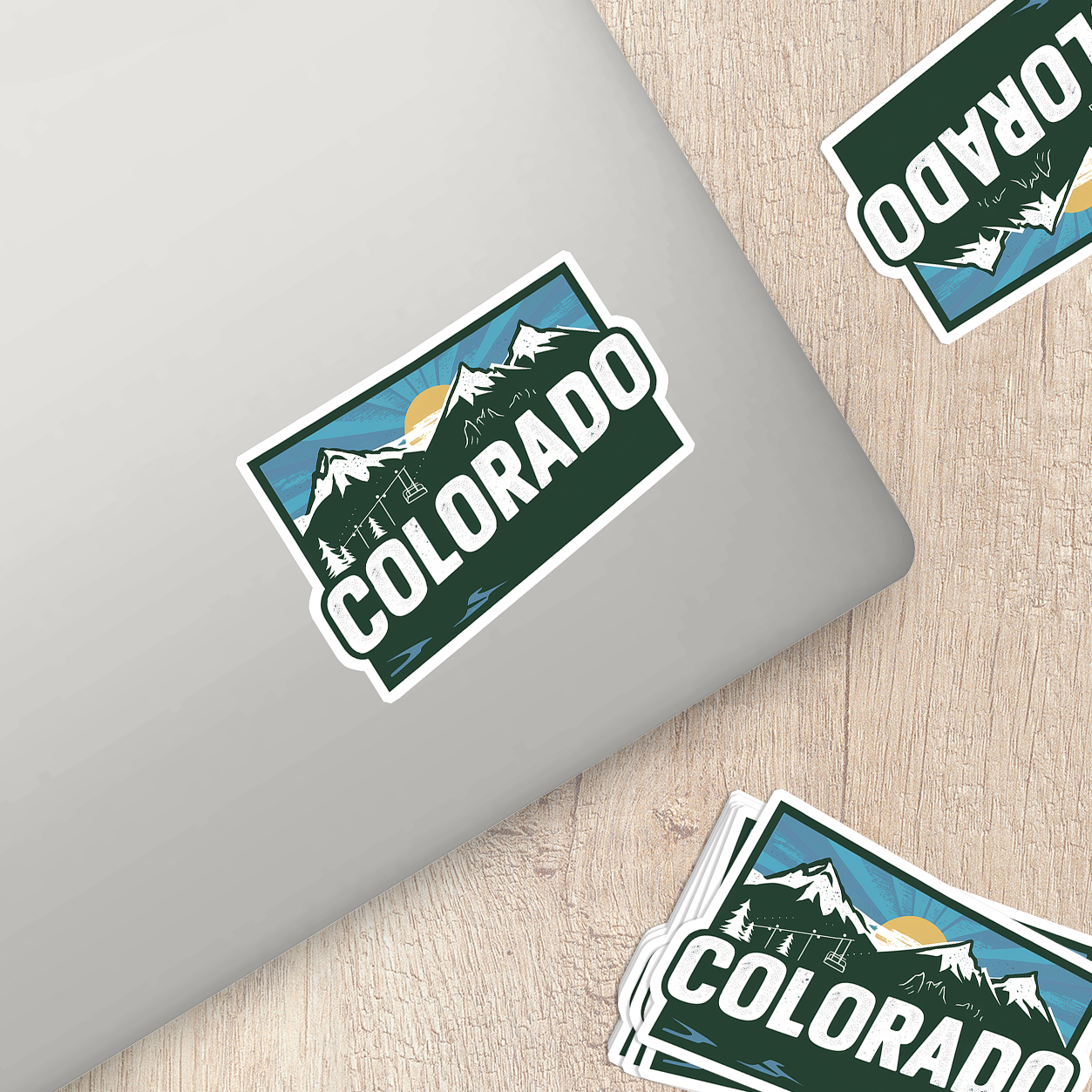 Retro Vinyl State Sticker - Colorado