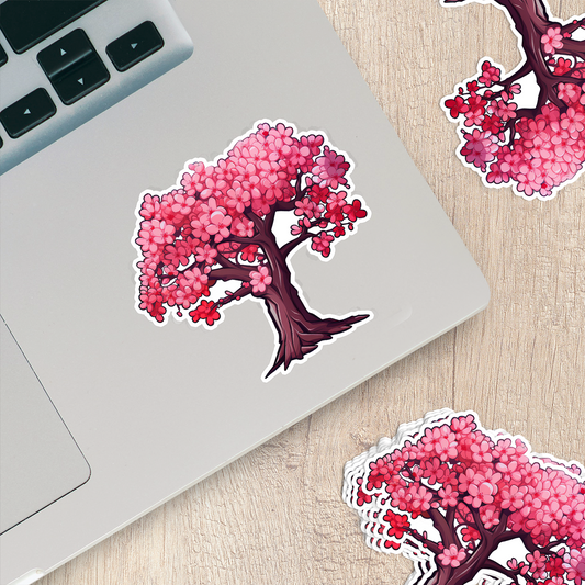 Cherry Blossom Vinyl Sticker - Embrace Nature's Beauty Anywhere You Go!