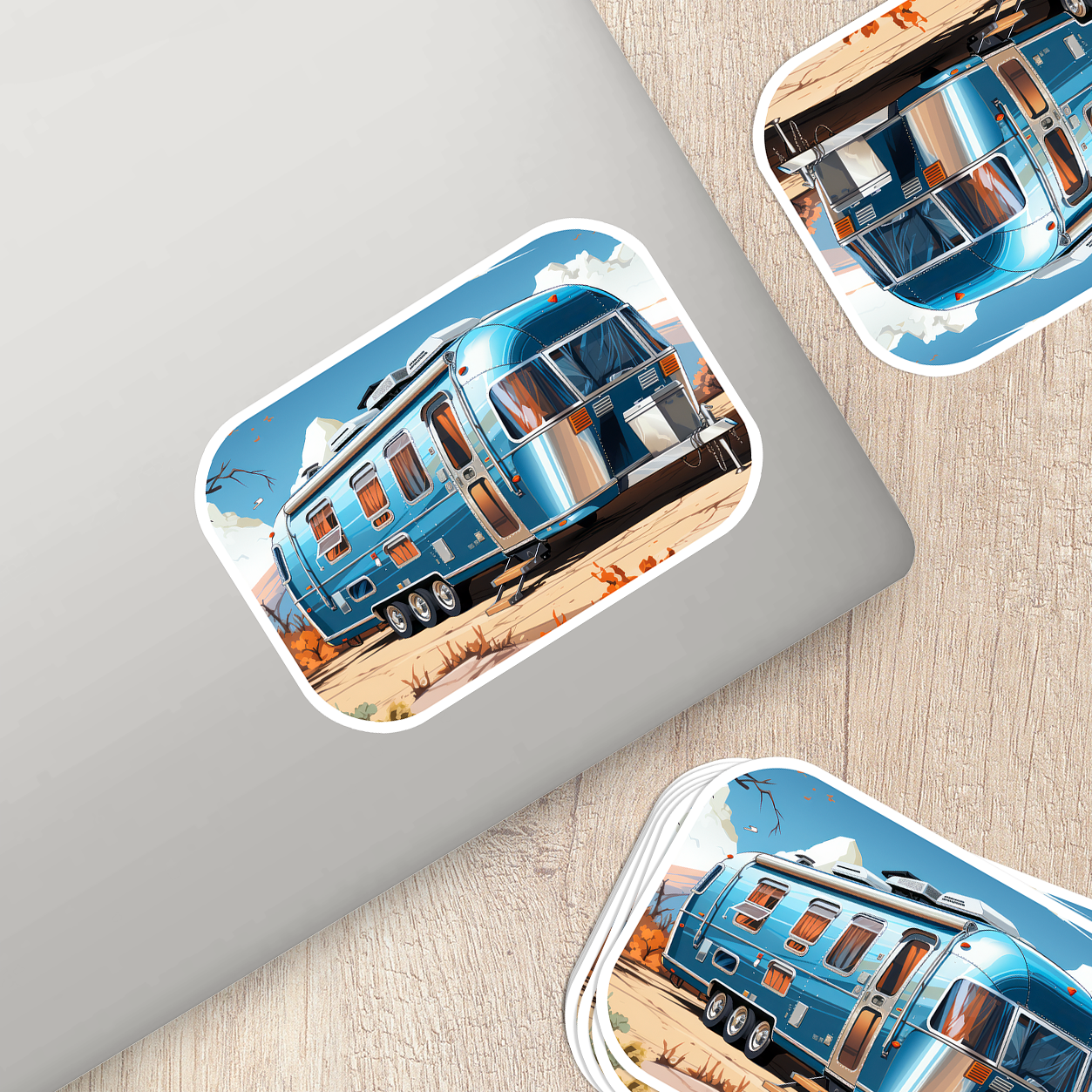 Airstream Trailer Vinyl Sticker - Wanderlust on Wheels