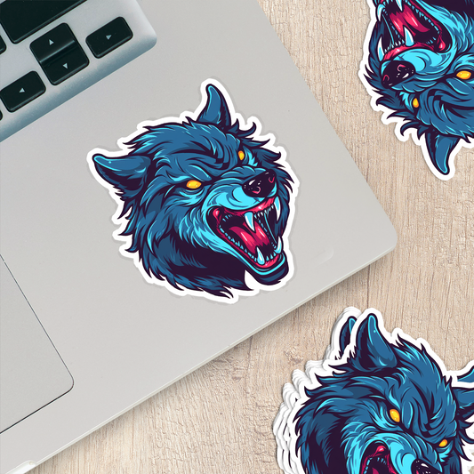 Mystical Wolf Vinyl Sticker - Embrace the Spirit of the Wild