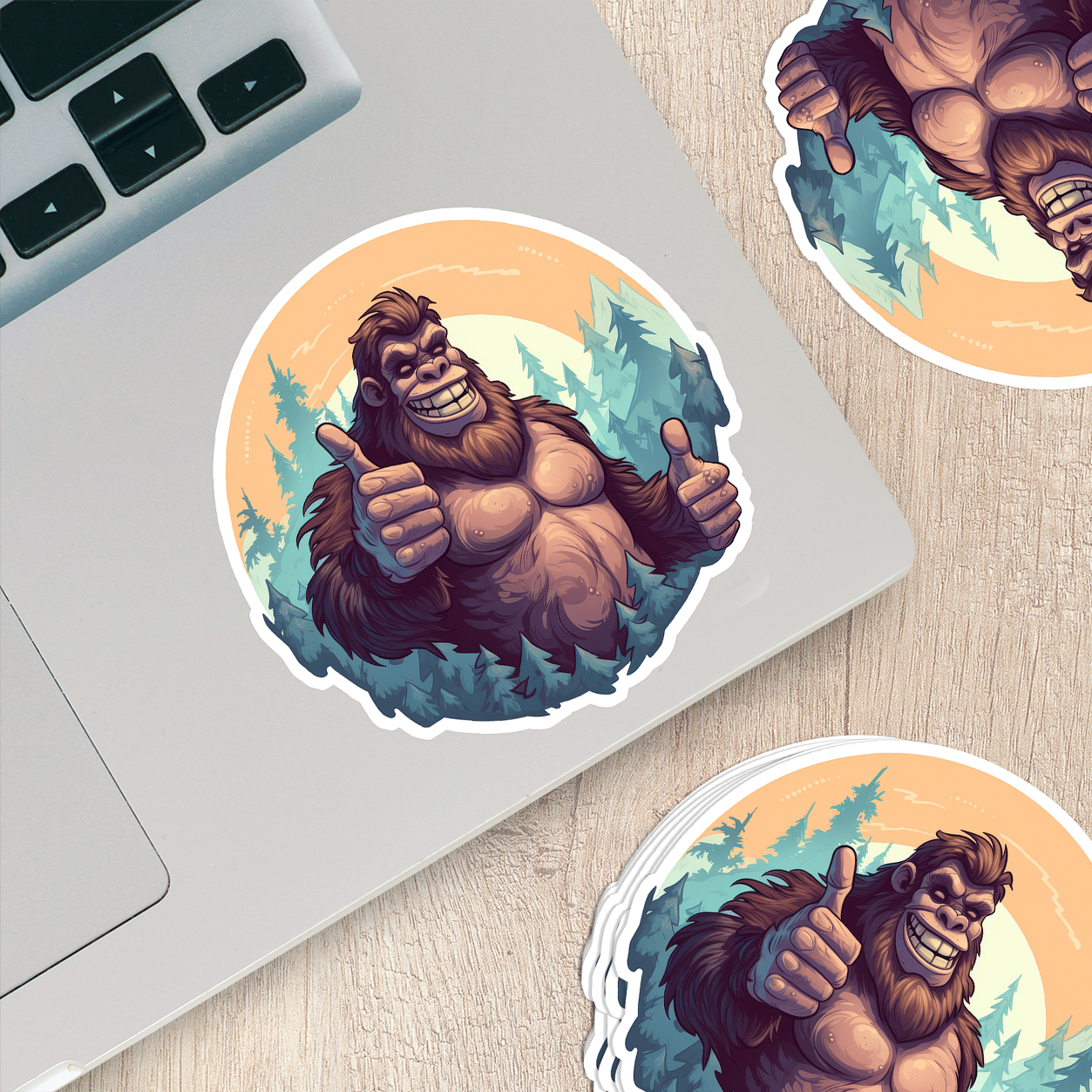 Bigfoot Vinyl Sticker - Embrace the Mystery of the Forest Legend