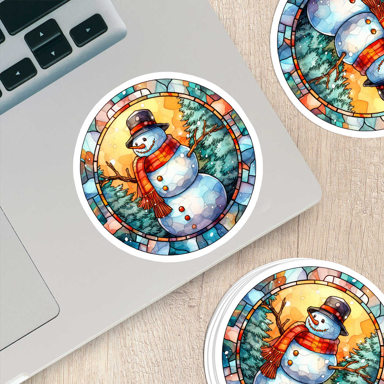 Snowman Vinyl Sticker - Add a Frosty Friend to Your Life