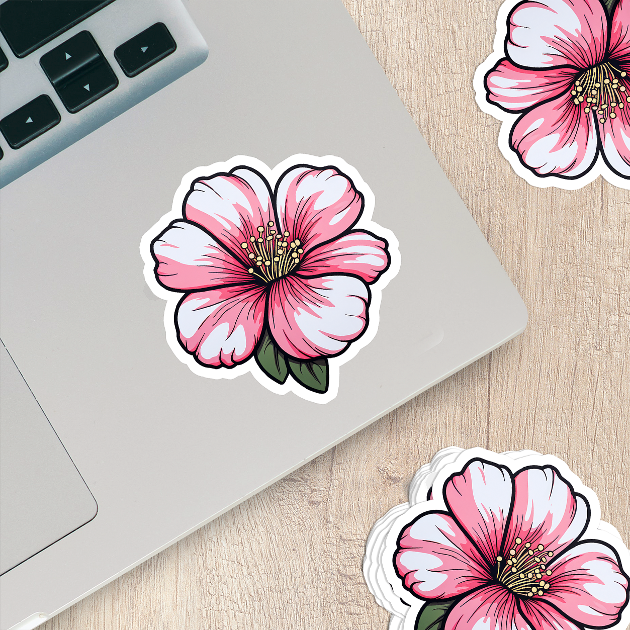 Charming Flower Vinyl Sticker - Blossom Your World with Delight