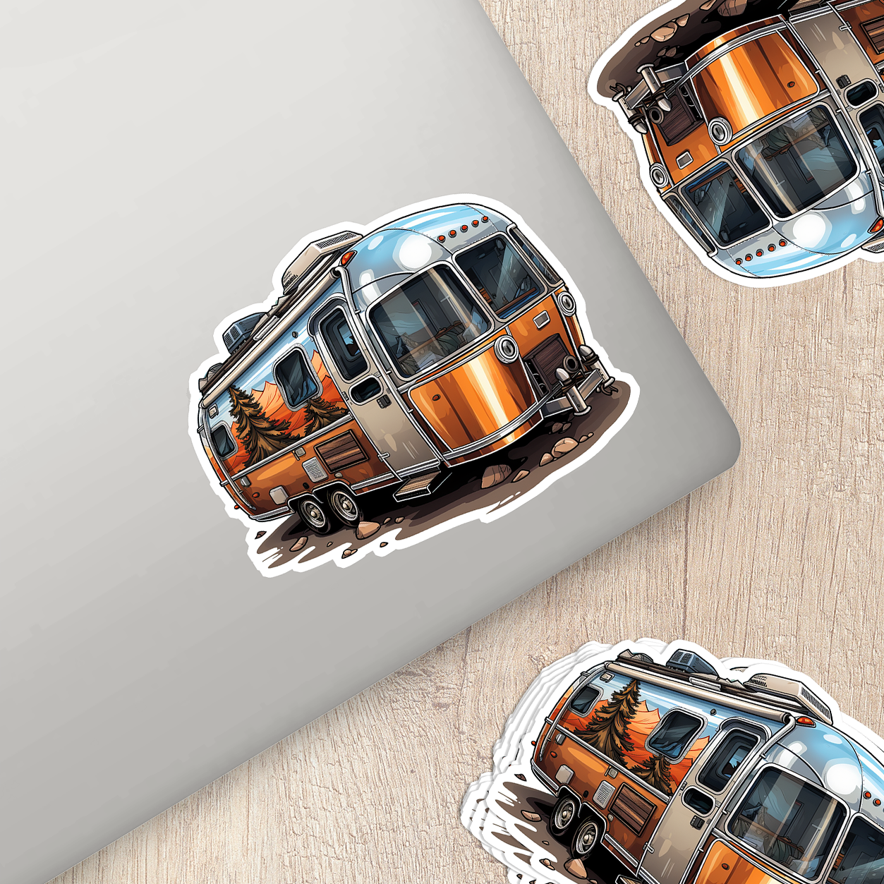 Airstream Trailer Vinyl Sticker - Wanderlust on Wheels