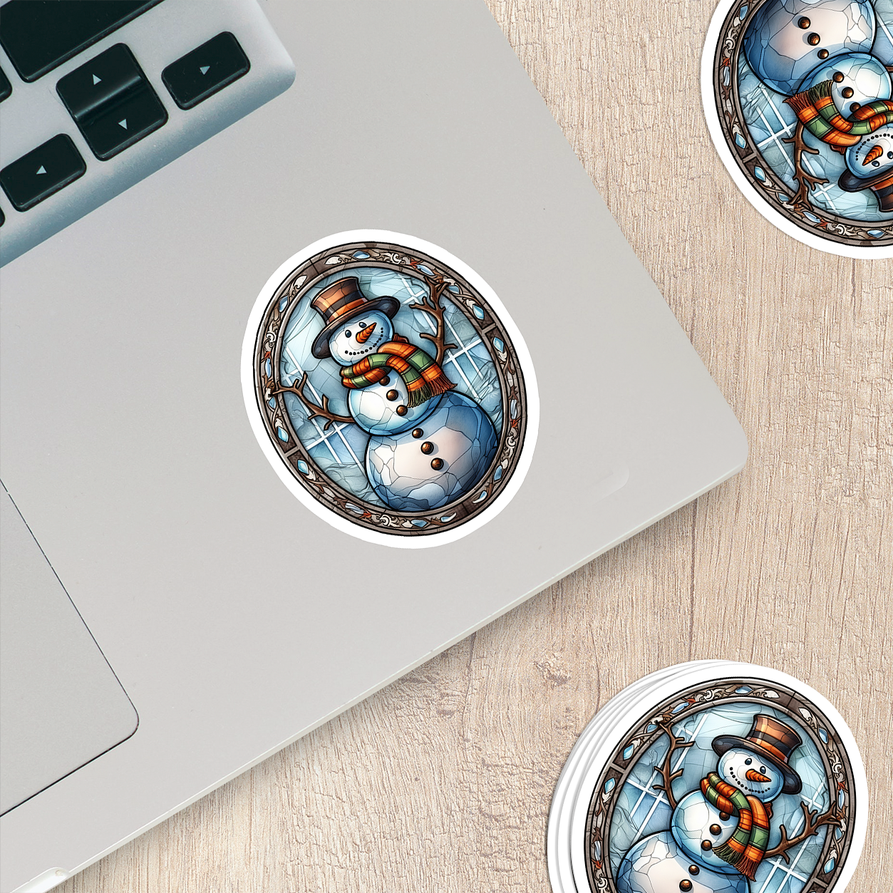 Snowman Vinyl Sticker - Add a Frosty Friend to Your Life