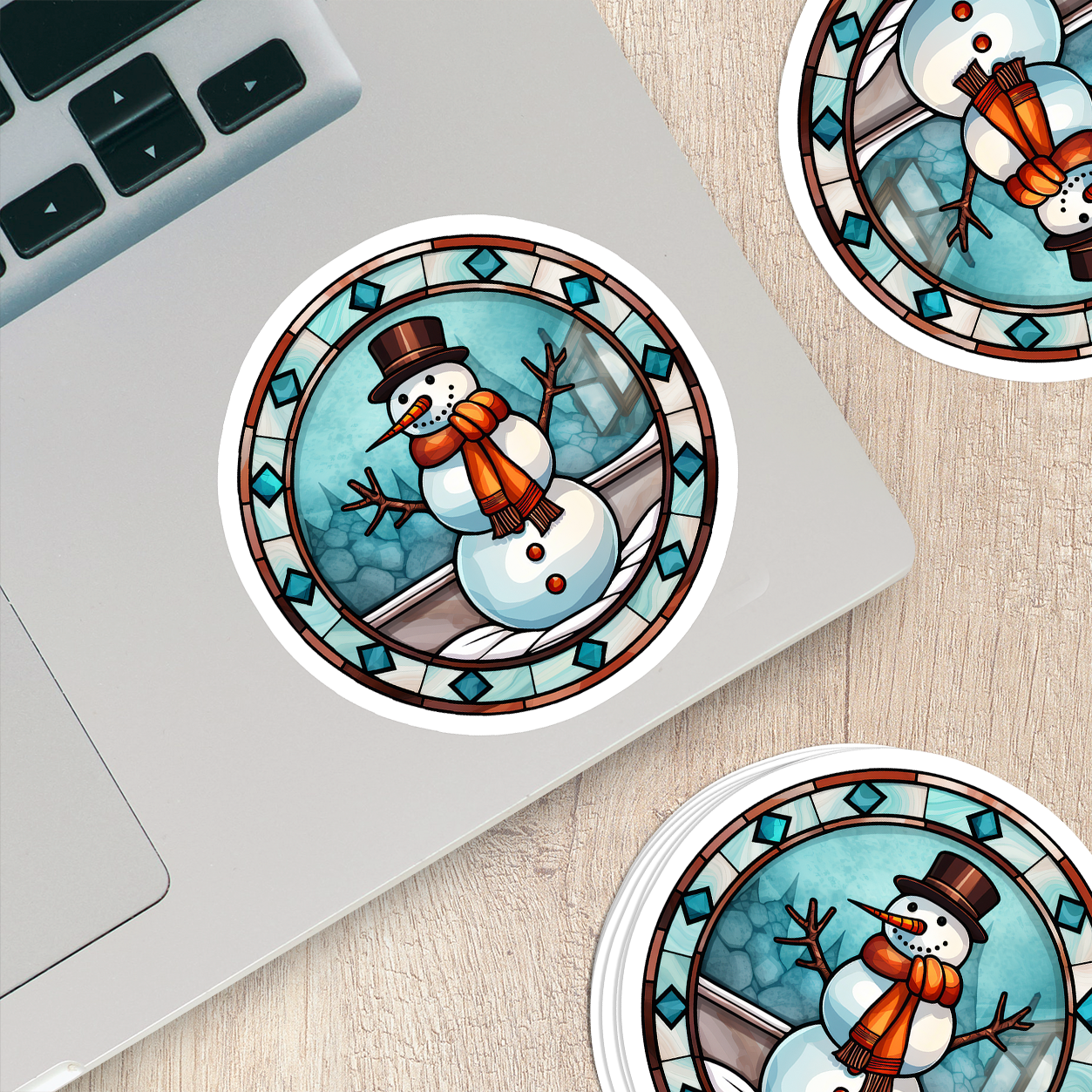 Snowman Vinyl Sticker - Add a Frosty Friend to Your Life