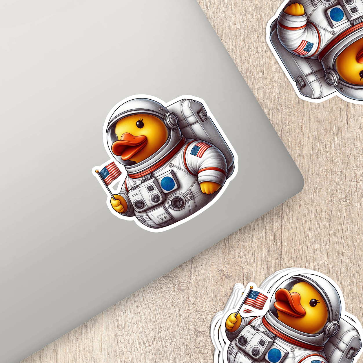 Astronaut Rubber Duck Vinyl Sticker