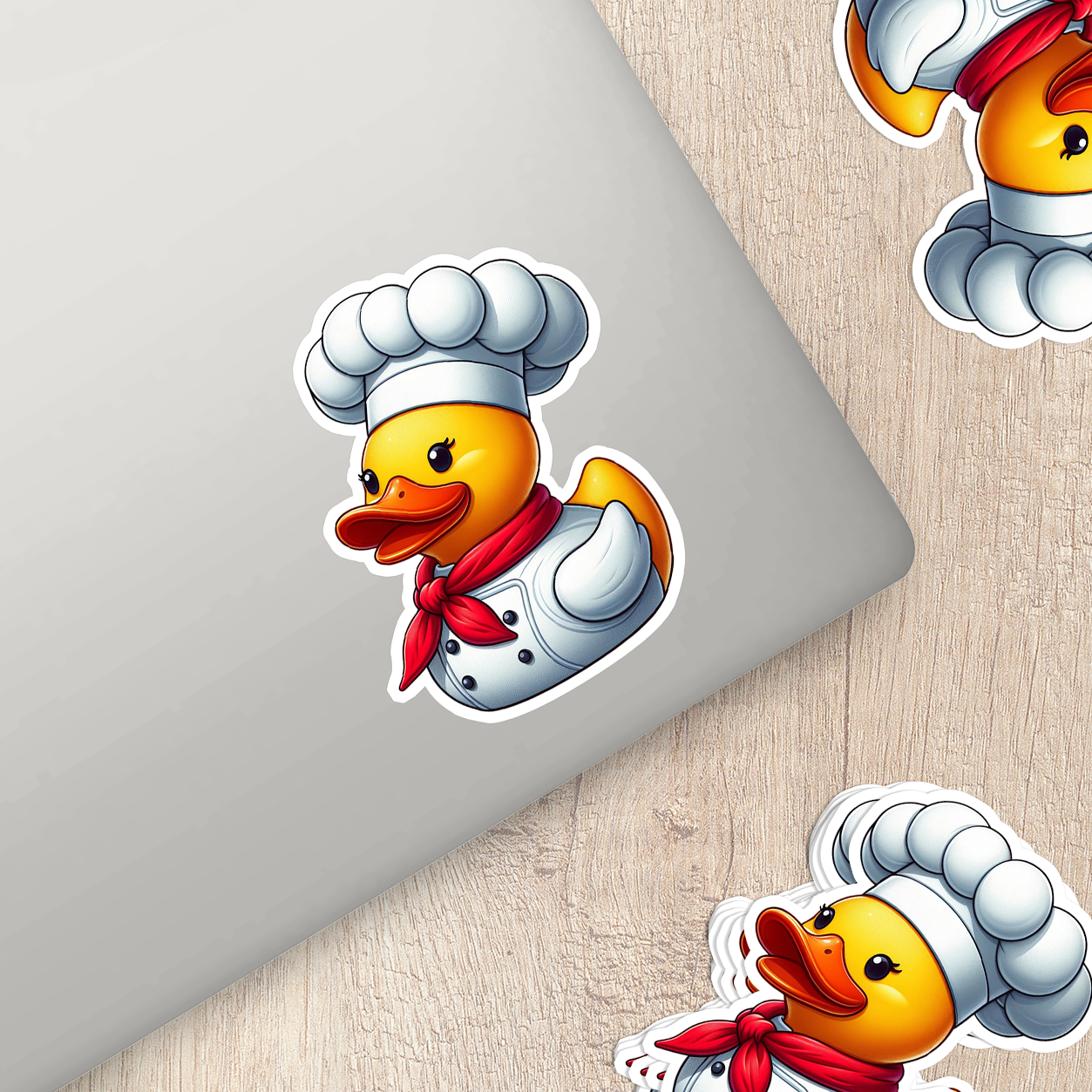 Chef Rubber Duck Vinyl Sticker