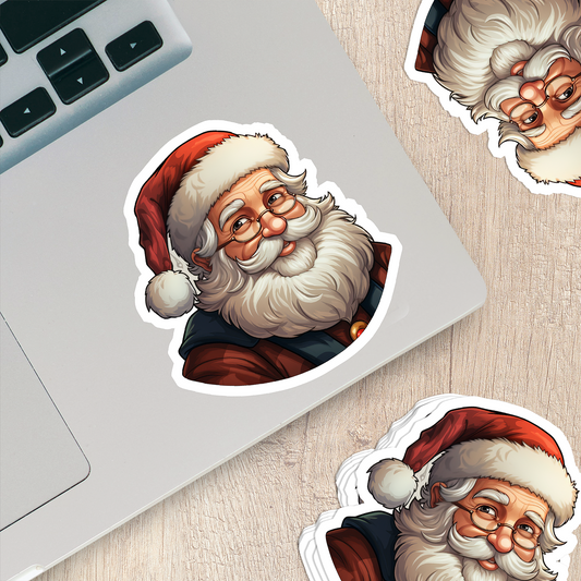 Santa Claus Vinyl Sticker - Bring the Magic of Christmas Anywhere