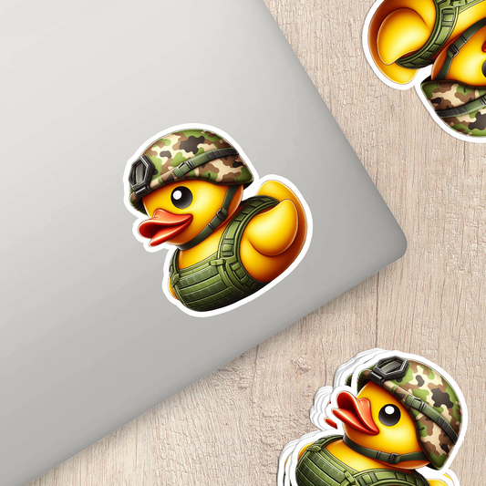 Soldier Rubber Duck Vinyl Sticker