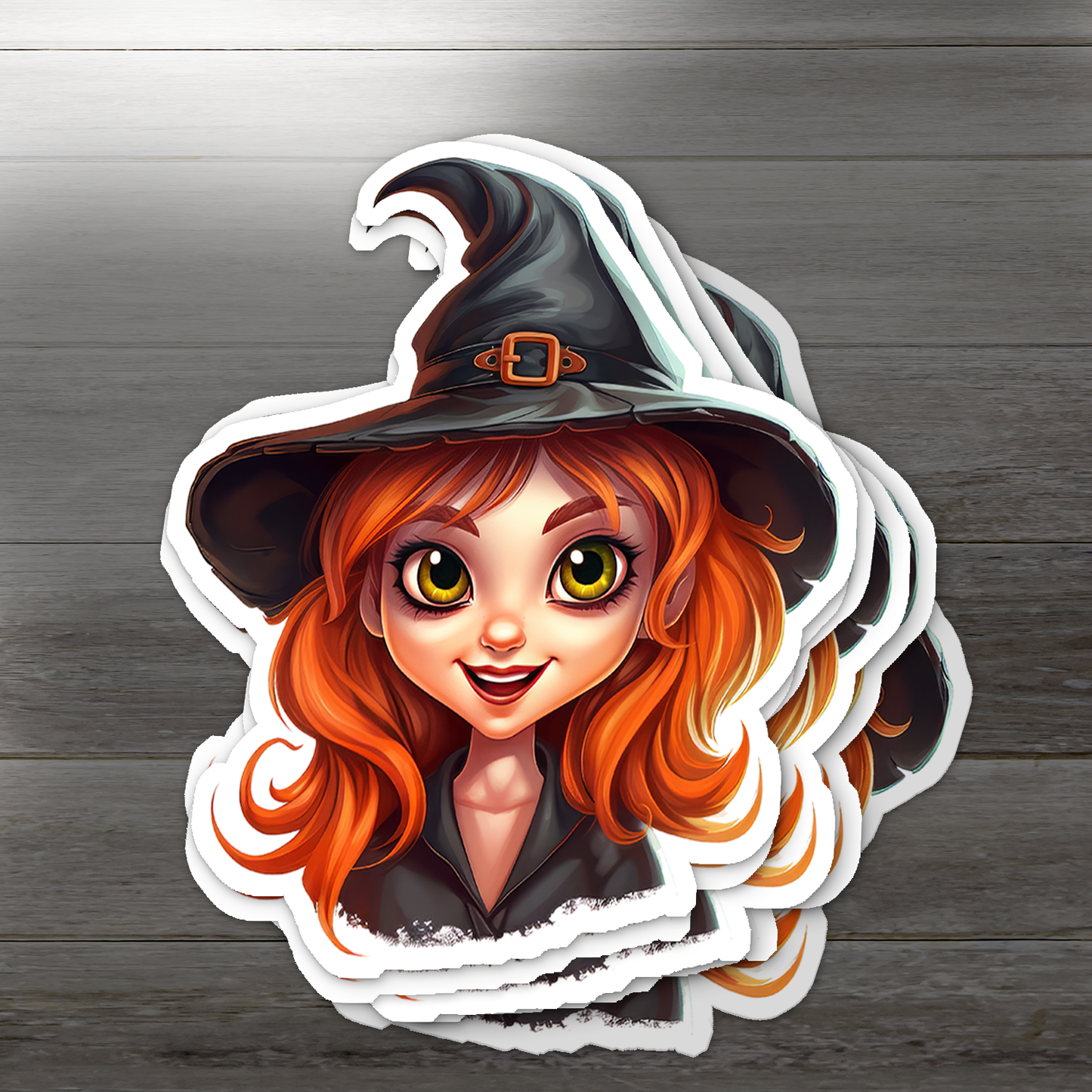 Happy Witch Vinyl Sticker - Spreading Smiles and Magic Everywhere