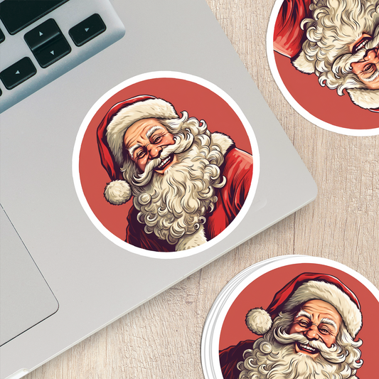 Santa Claus Vinyl Sticker - Bring the Magic of Christmas Anywhere