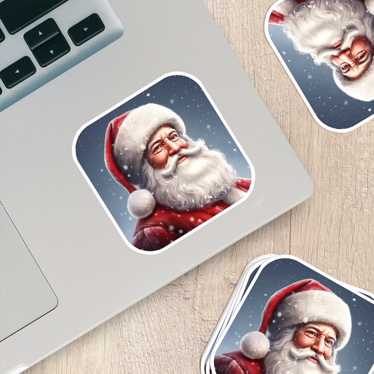 Santa Claus Vinyl Sticker - Bring the Magic of Christmas Anywhere