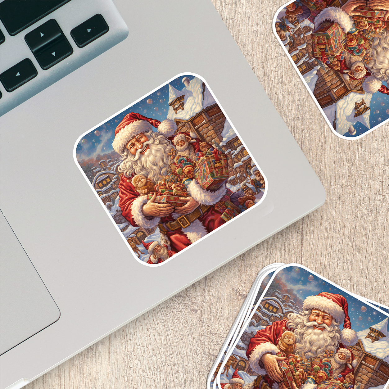 Santa Claus Vinyl Sticker - Bring the Magic of Christmas Anywhere