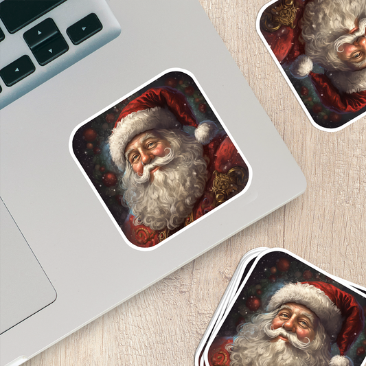 Santa Claus Vinyl Sticker - Bring the Magic of Christmas Anywhere