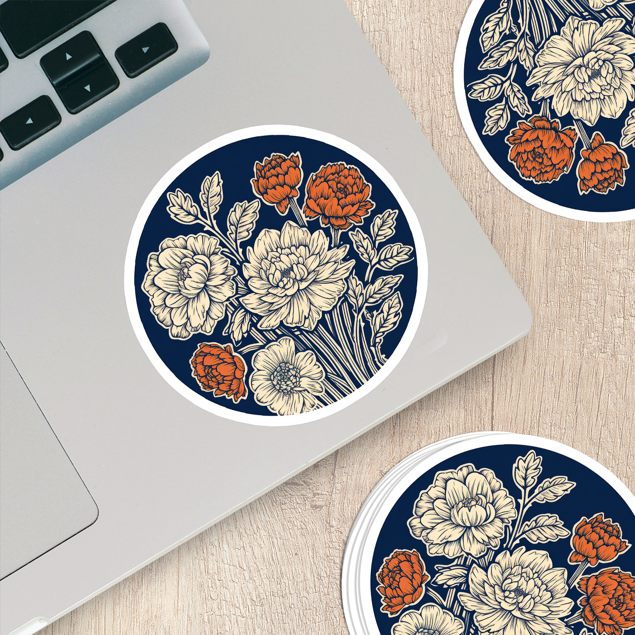 Charming Flower Vinyl Sticker - Blossom Your World with Delight