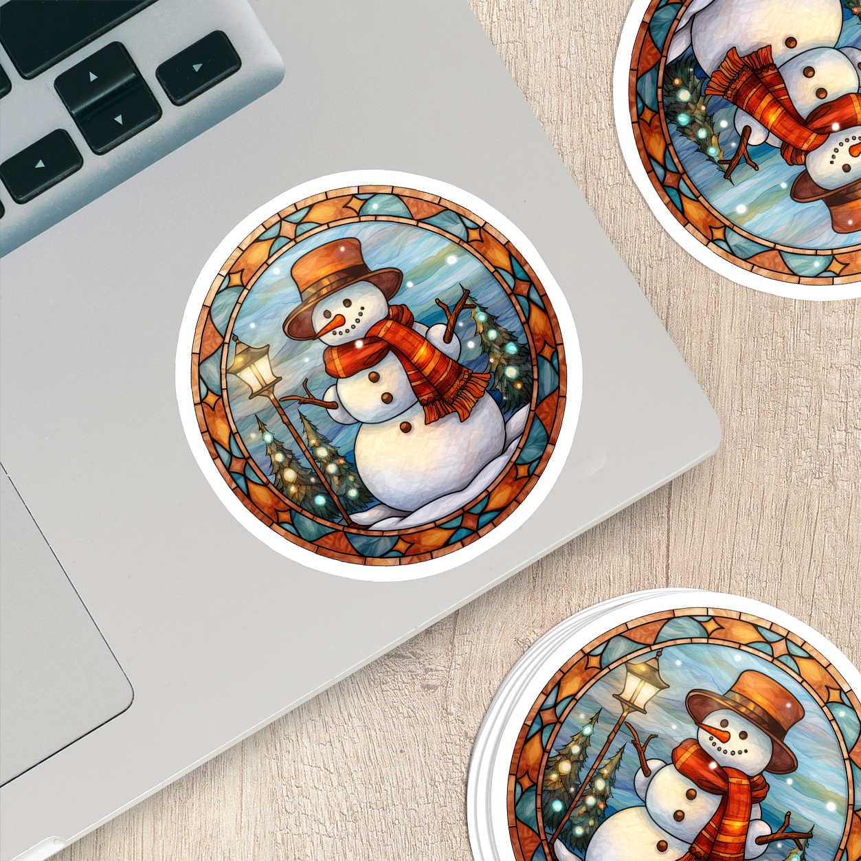 Snowman Vinyl Sticker - Add a Frosty Friend to Your Life