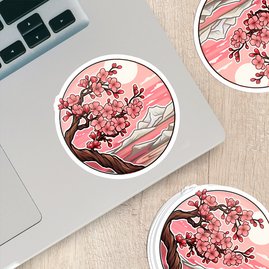 Copy of Cherry Blossom Vinyl Sticker - Embrace Nature's Beauty Anywhere You Go!