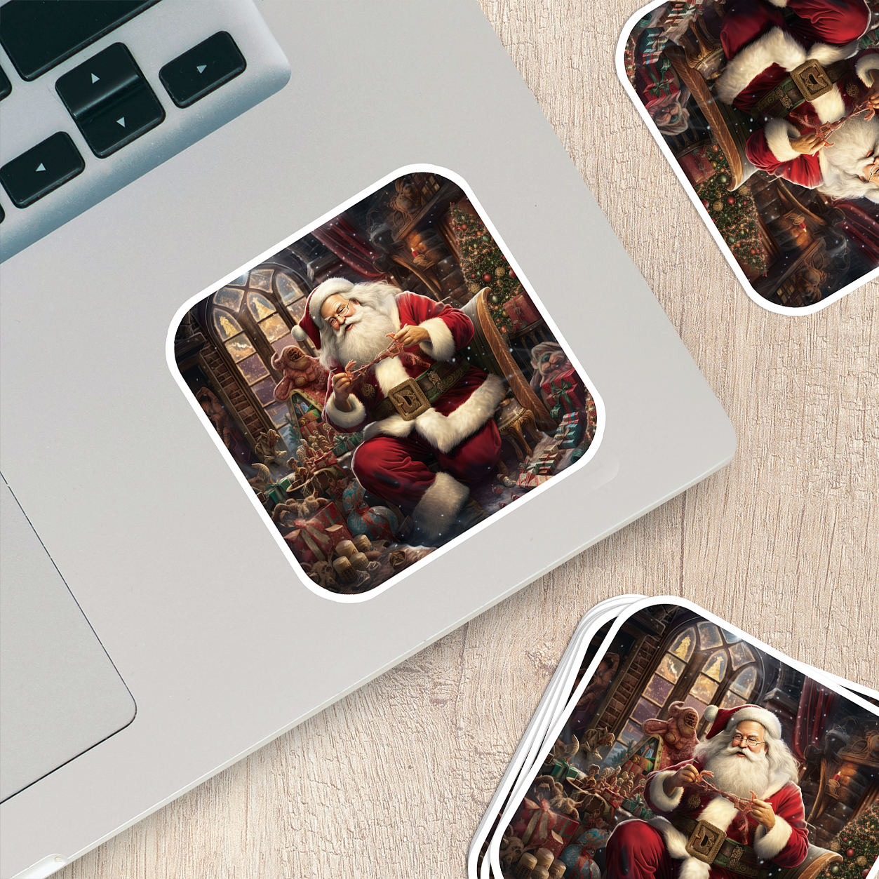 Santa Claus Vinyl Sticker - Bring the Magic of Christmas Anywhere