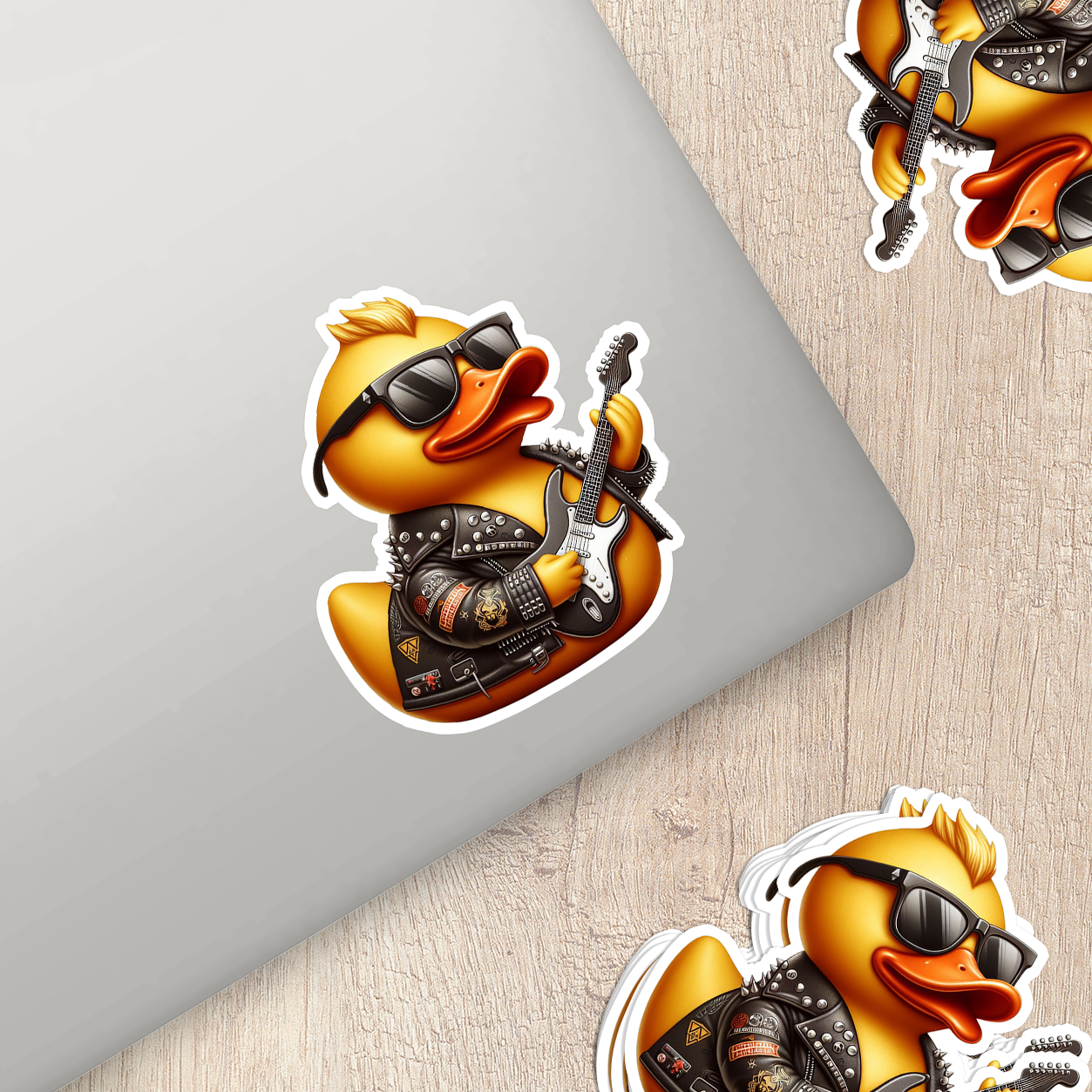 Rocker Rubber Duck Vinyl Sticker