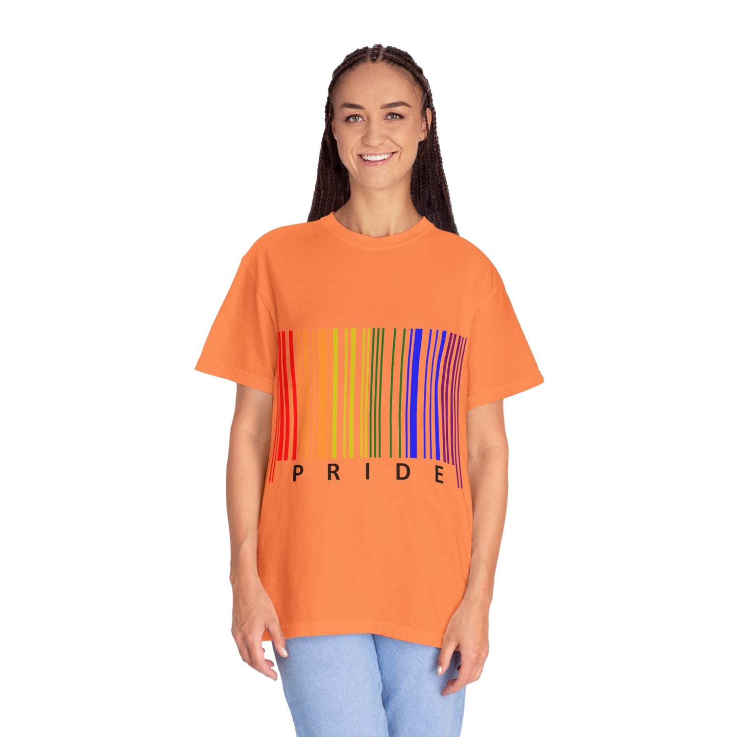 Pride Barcode Unisex Garment-Dyed T-shirt