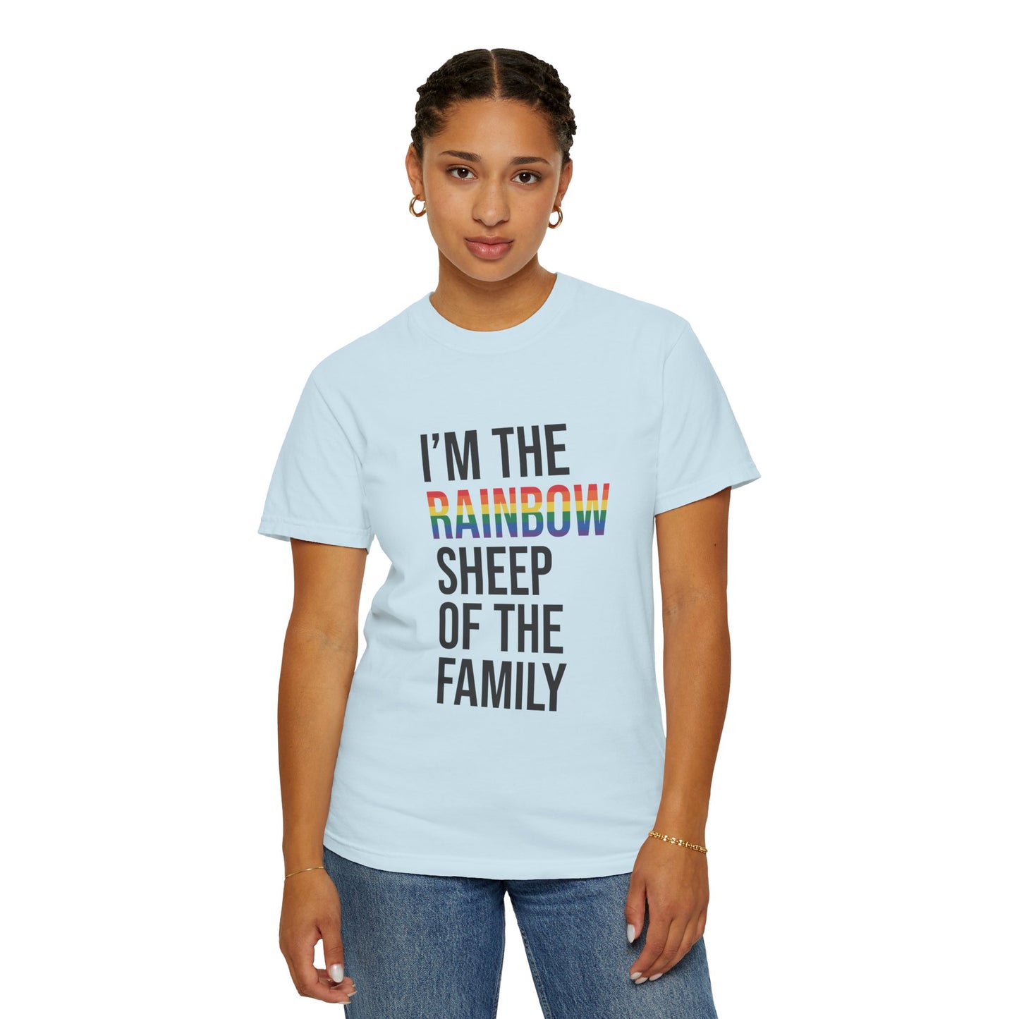 I'm The Rainbow Sheep of The Family Unisex Garment-Dyed T-shirt