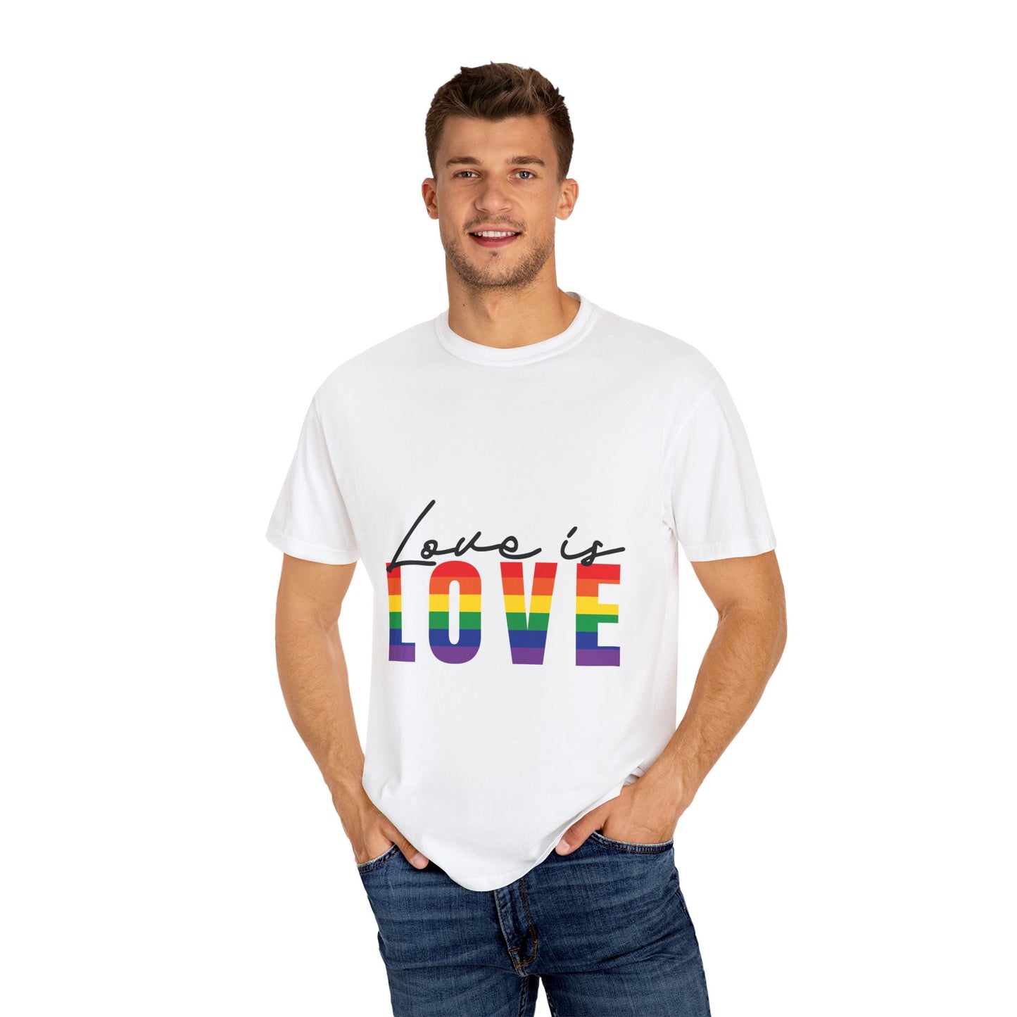 Love is Love, Unisex Garment-Dyed T-shirt