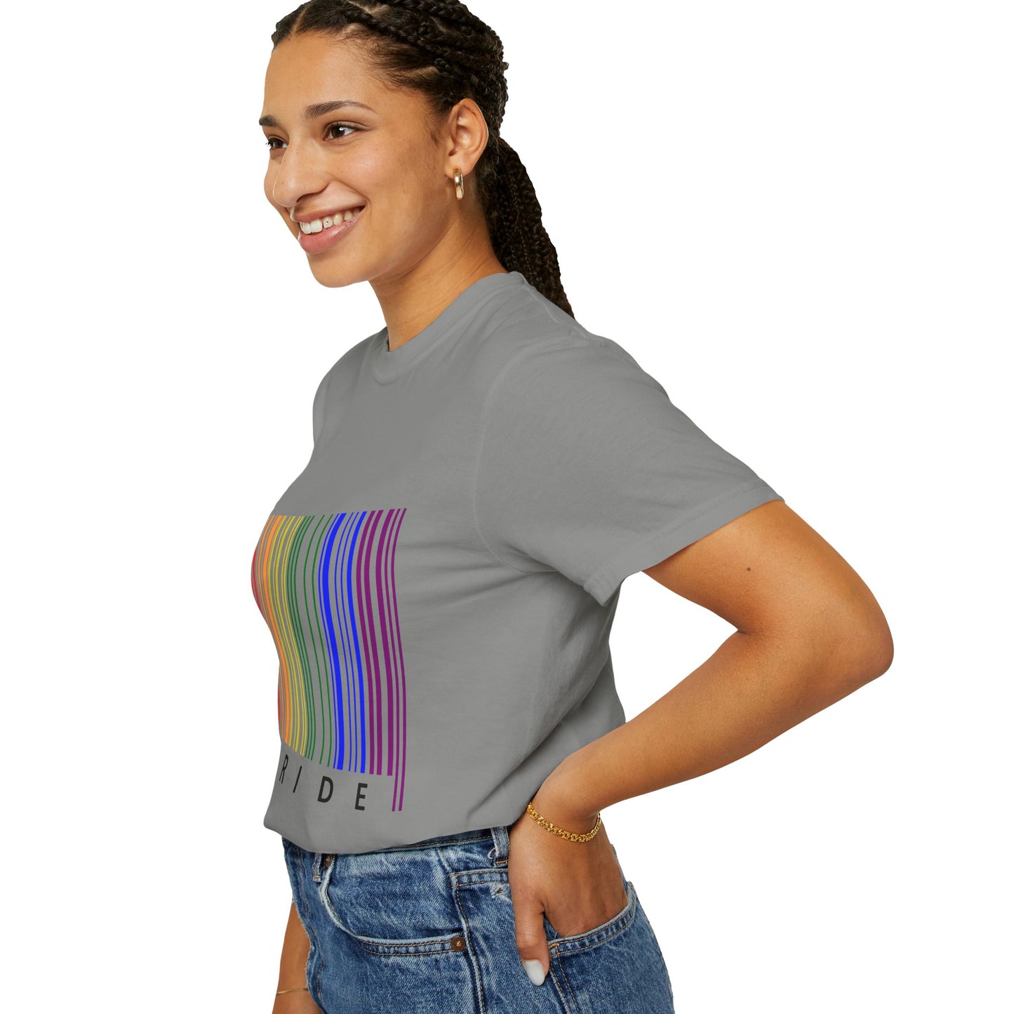 Pride Barcode Unisex Garment-Dyed T-shirt