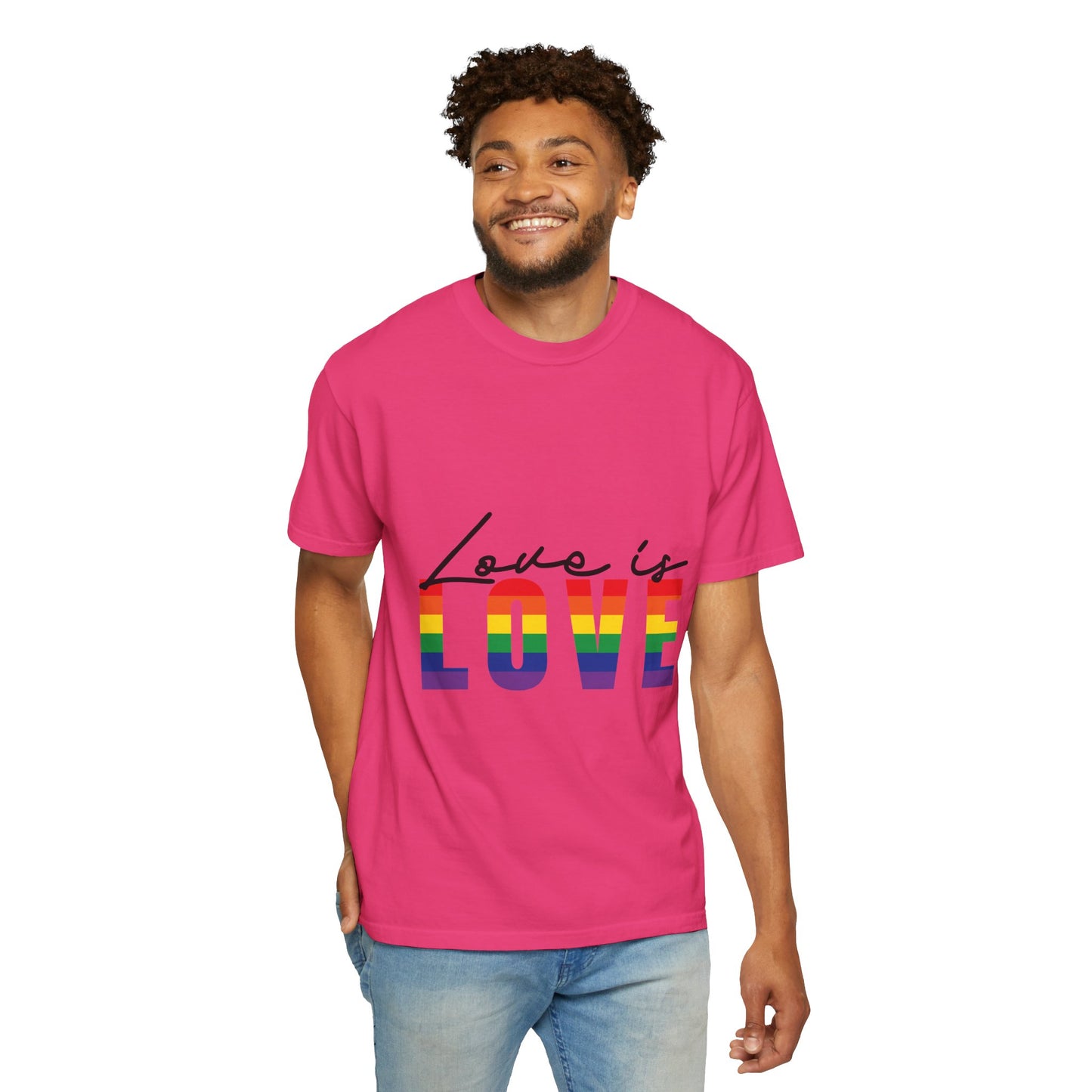 Love is Love, Unisex Garment-Dyed T-shirt