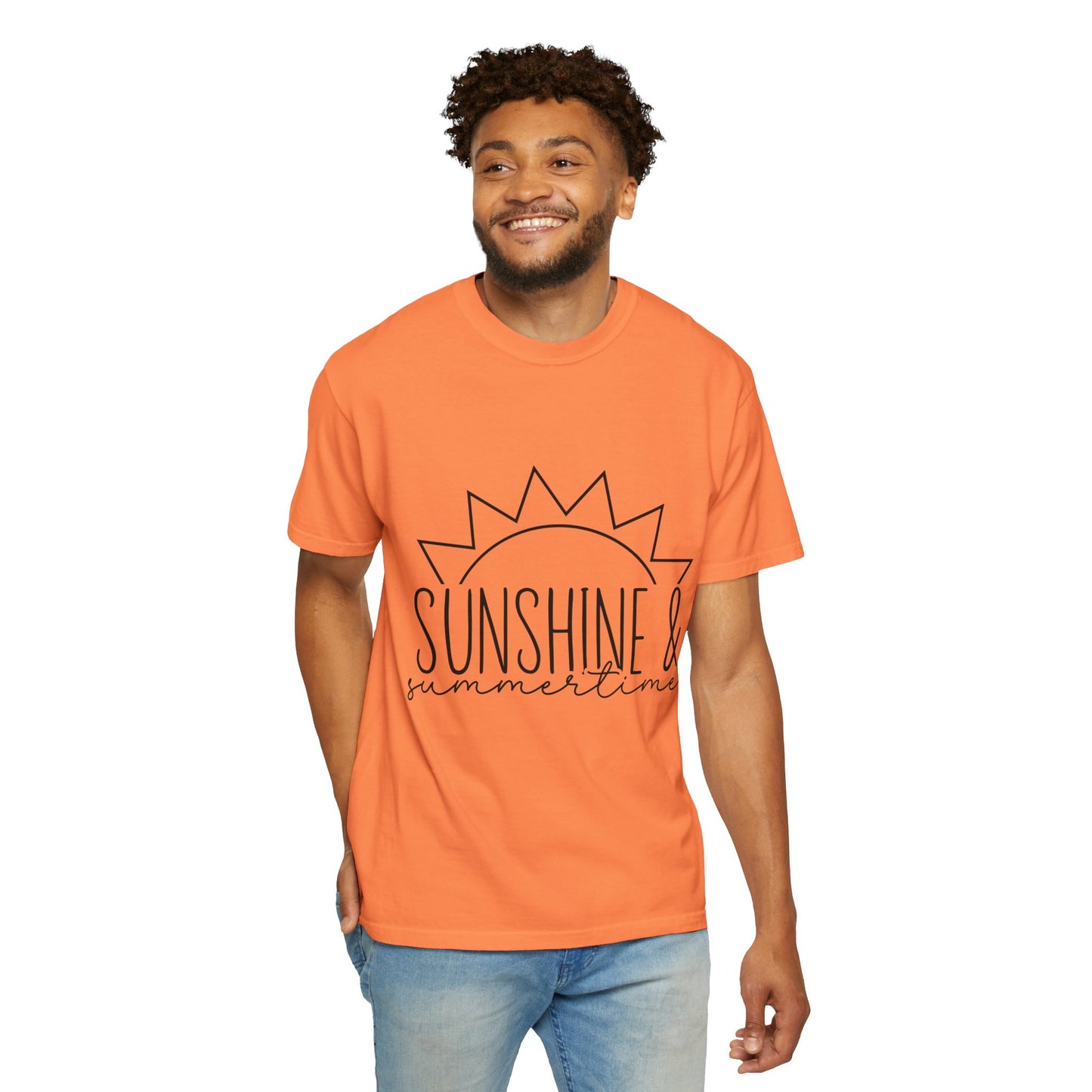 Sunshine & Summertime Unisex Garment-Dyed T-shirt