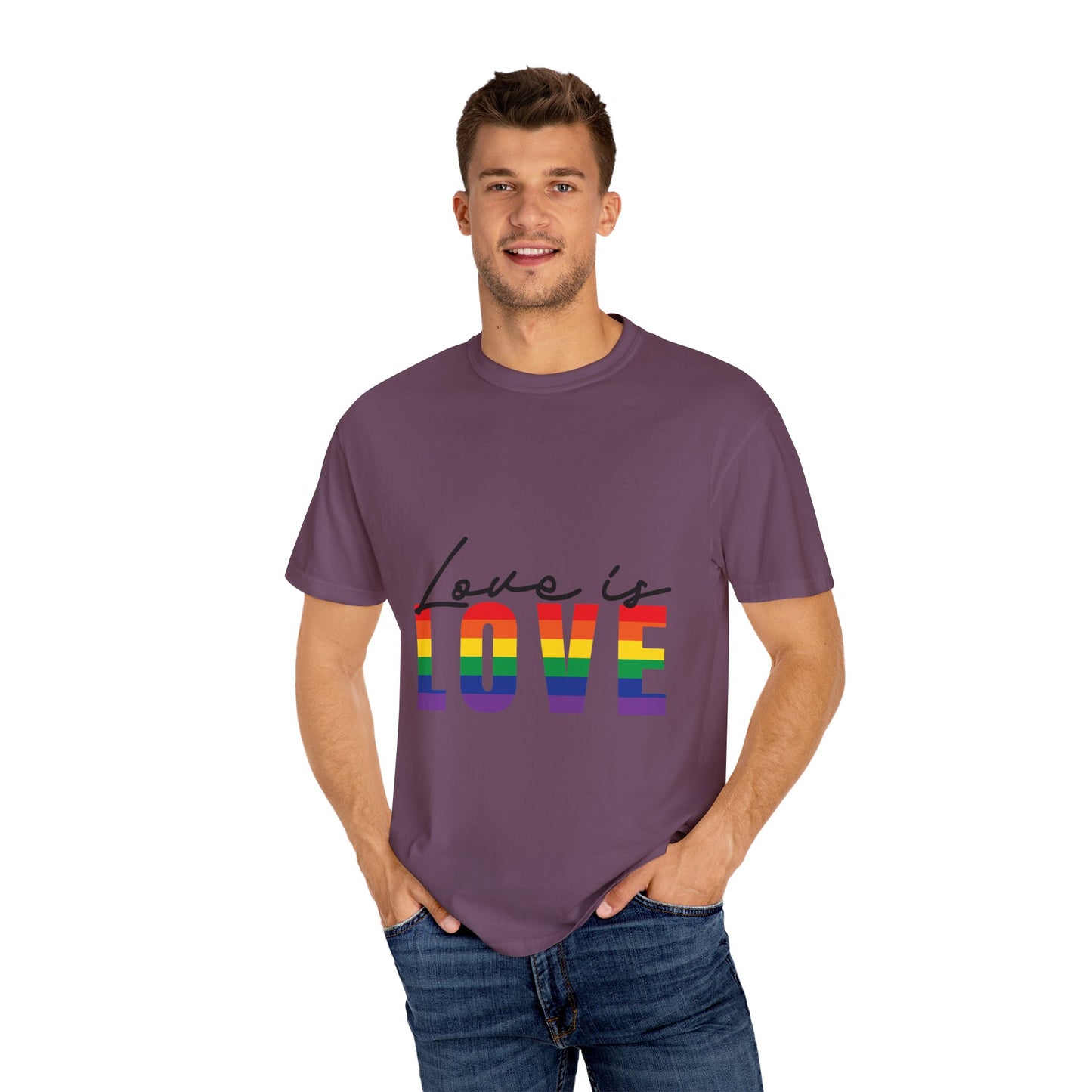 Love is Love, Unisex Garment-Dyed T-shirt