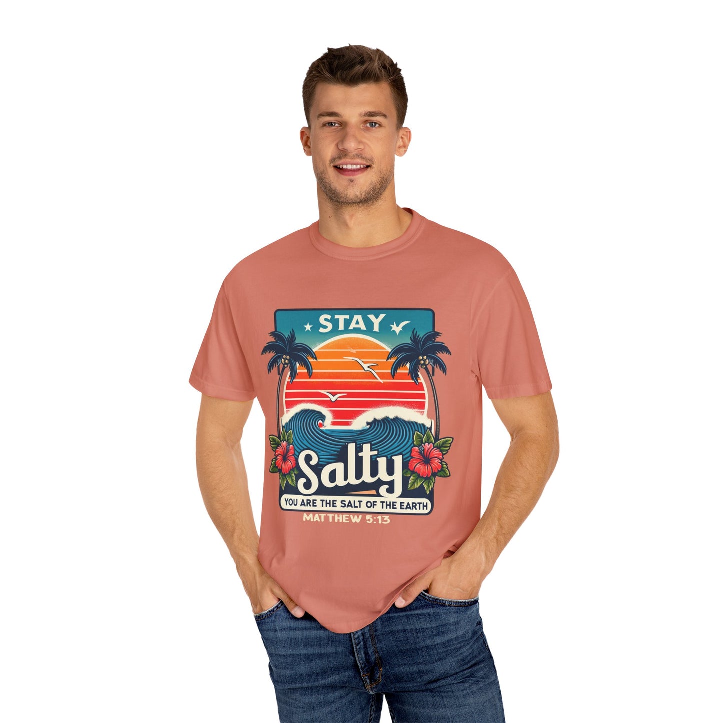 Stay Salty Unisex Garment-Dyed T-shirt