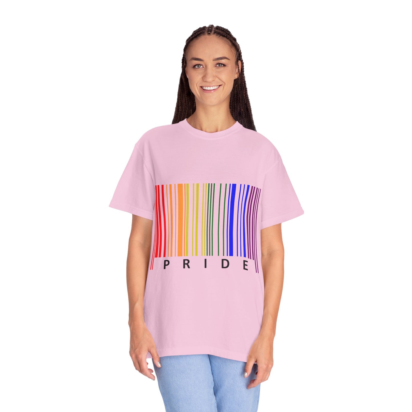 Pride Barcode Unisex Garment-Dyed T-shirt