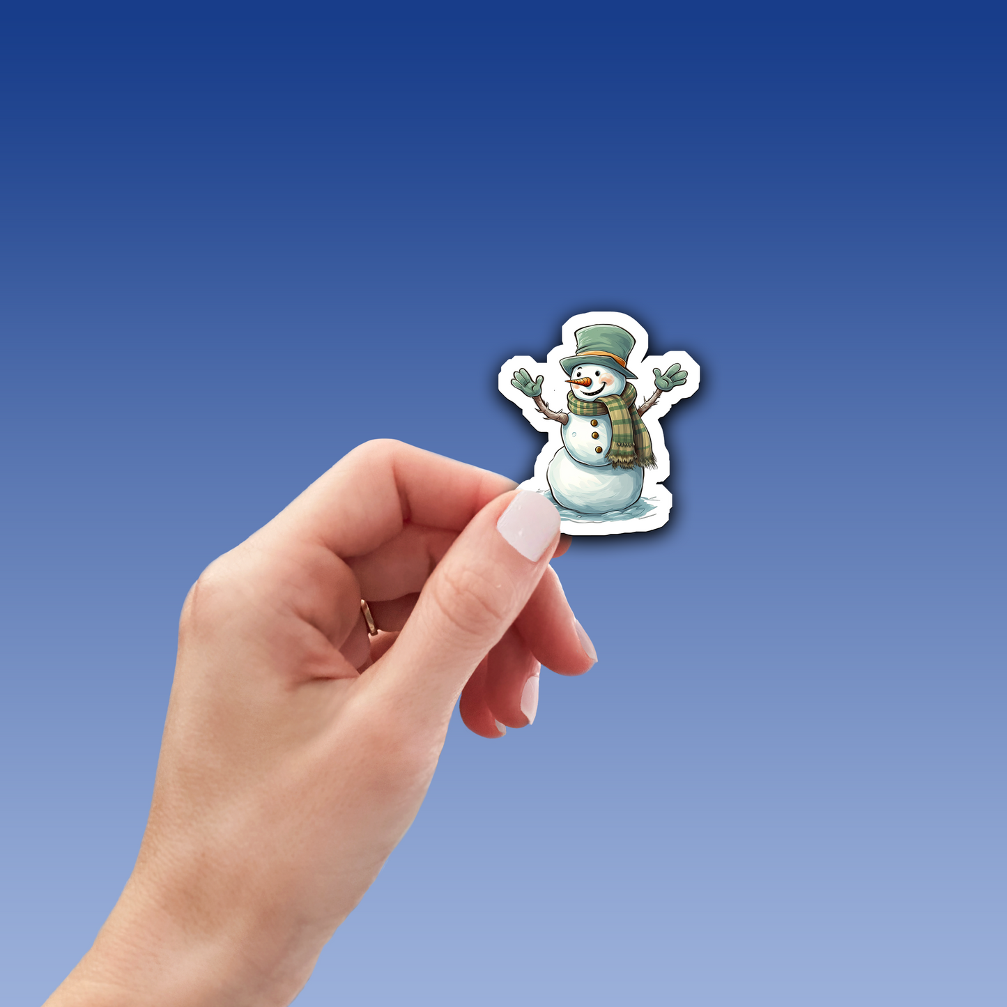 Snowman Vinyl Sticker - Add a Frosty Friend to Your Life