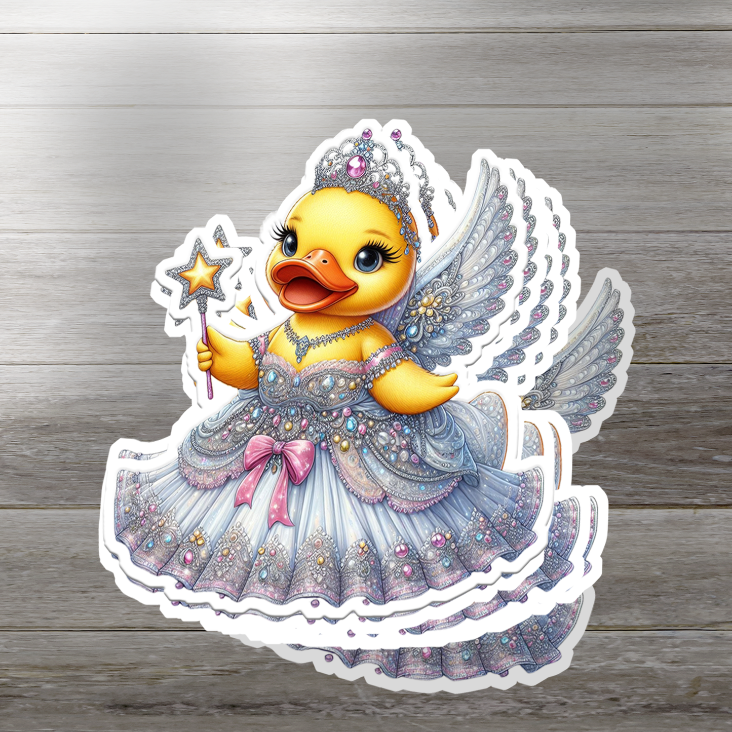 Princess Rubber Duck Vinyl Sticker