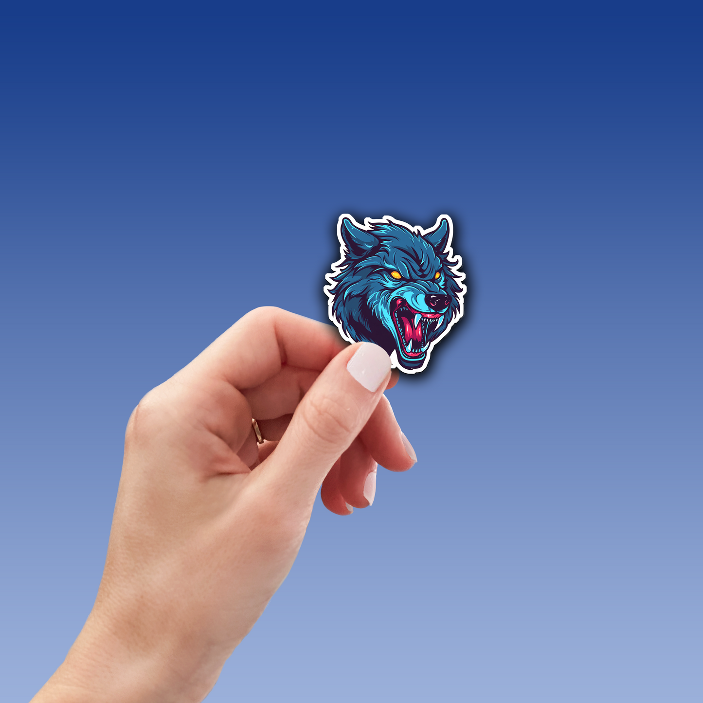 Mystical Wolf Vinyl Sticker - Embrace the Spirit of the Wild