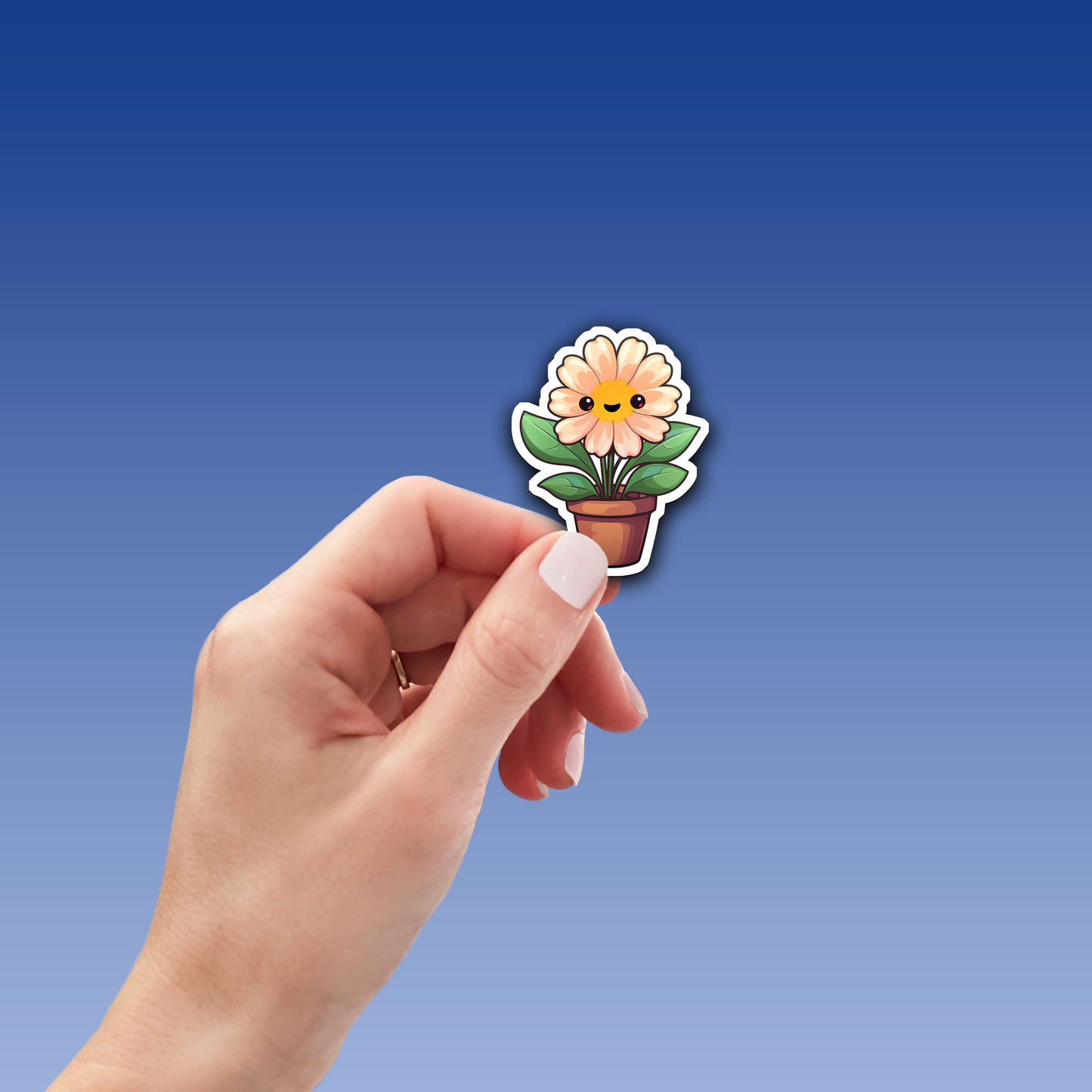 Charming Flower Vinyl Sticker - Blossom Your World with Delight