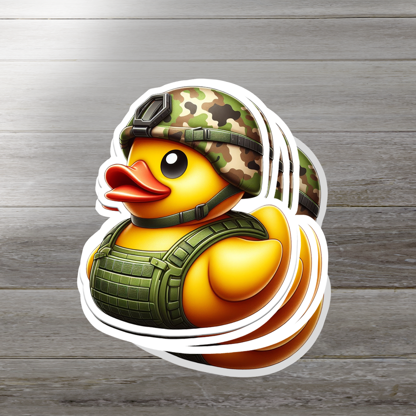 Soldier Rubber Duck Vinyl Sticker